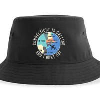 Connecticut Is Calling And I Must Go Connecticut State Sustainable Bucket Hat