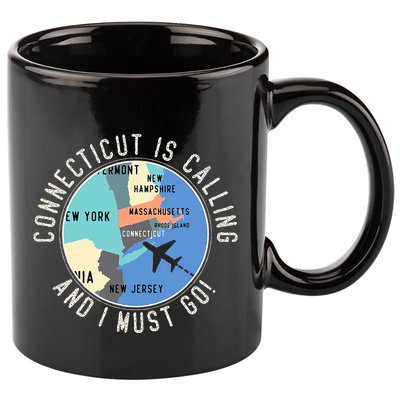 Connecticut Is Calling And I Must Go Connecticut State 11oz C Handle Ceramic Mug