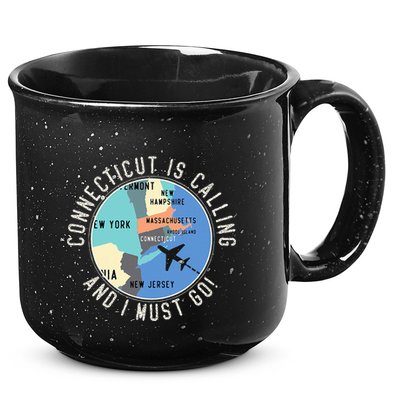 Connecticut Is Calling And I Must Go Connecticut State 15oz Campfire Ceramic Mug