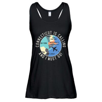 Connecticut Is Calling And I Must Go Connecticut State Ladies Essential Flowy Tank