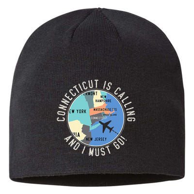 Connecticut Is Calling And I Must Go Connecticut State Sustainable Beanie