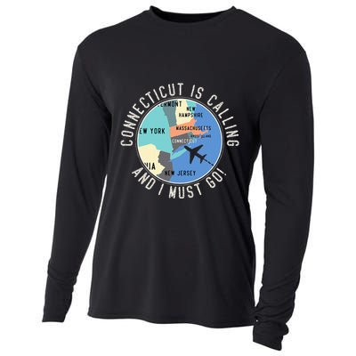 Connecticut Is Calling And I Must Go Connecticut State Cooling Performance Long Sleeve Crew