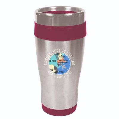 Connecticut Is Calling And I Must Go Connecticut State 16oz Travel Tumbler