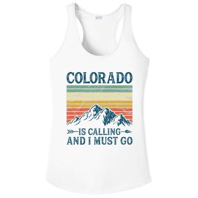 Colorado Is Calling And I Must Go Ladies PosiCharge Competitor Racerback Tank