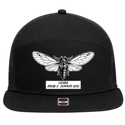 Cicada Brood X Summer 2021 7 Panel Mesh Trucker Snapback Hat