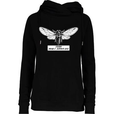 Cicada Brood X Summer 2021 Womens Funnel Neck Pullover Hood