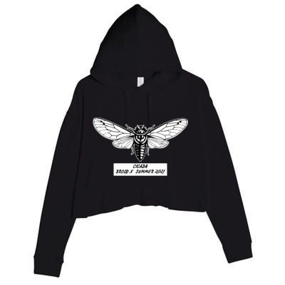 Cicada Brood X Summer 2021 Crop Fleece Hoodie