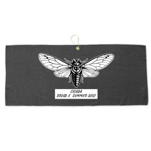 Cicada Brood X Summer 2021 Large Microfiber Waffle Golf Towel