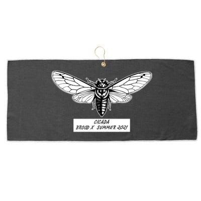 Cicada Brood X Summer 2021 Large Microfiber Waffle Golf Towel