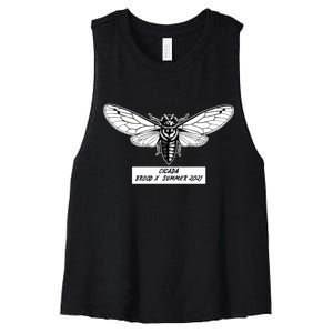 Cicada Brood X Summer 2021 Women's Racerback Cropped Tank