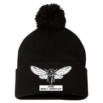 Cicada Brood X Summer 2021 Pom Pom 12in Knit Beanie