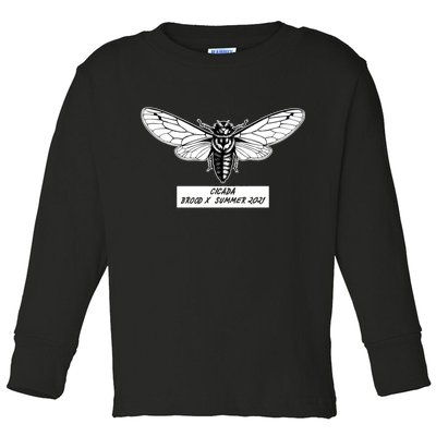 Cicada Brood X Summer 2021 Toddler Long Sleeve Shirt