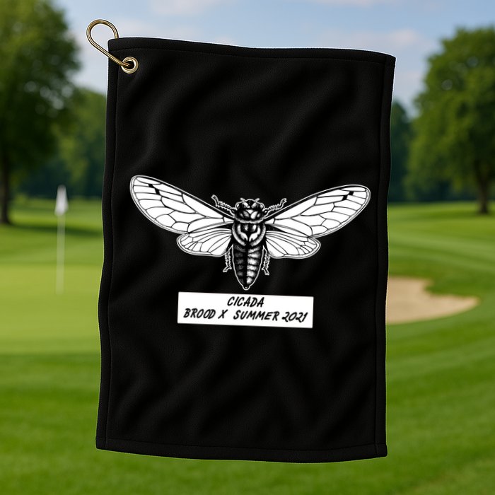 Cicada Brood X Summer 2021 Golf Towel