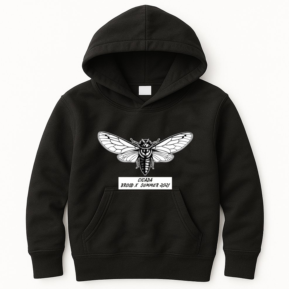 Cicada Brood X Summer 2021 Kids Hoodie