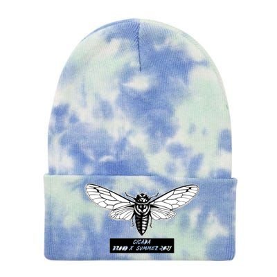 Cicada Brood X Summer 2021 Tie Dye 12in Knit Beanie