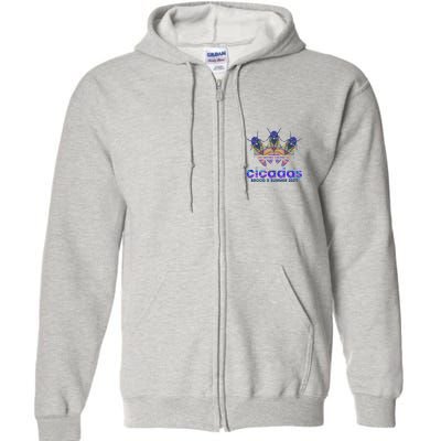 Cicadas Brood X Summer 2021 Sport Logo Full Zip Hoodie