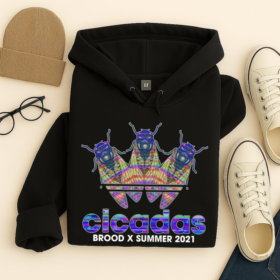 Cicadas Brood X Summer 2021 Sport Logo Hoodie