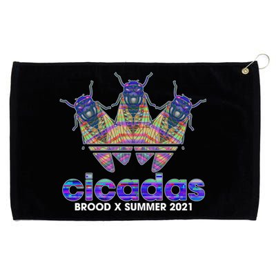 Cicadas Brood X Summer 2021 Sport Logo Grommeted Golf Towel