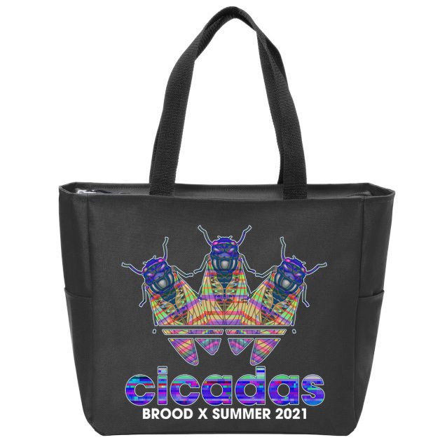 Cicadas Brood X Summer 2021 Sport Logo Zip Tote Bag
