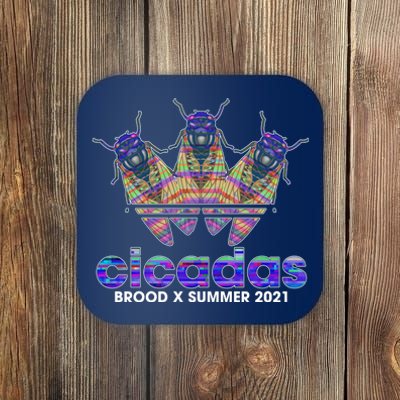 Cicadas Brood X Summer 2021 Sport Logo Coaster