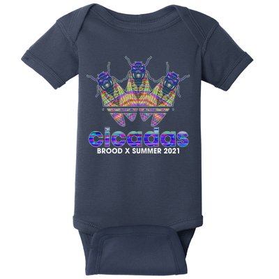 Cicadas Brood X Summer 2021 Sport Logo Baby Bodysuit