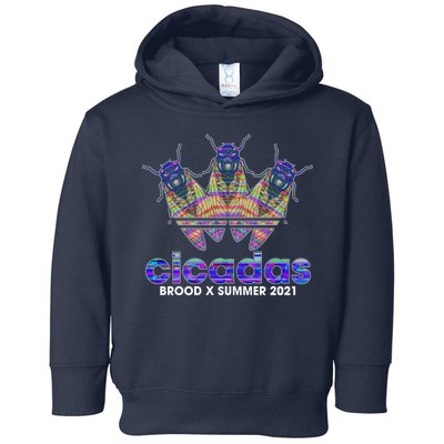 Cicadas Brood X Summer 2021 Sport Logo Toddler Hoodie