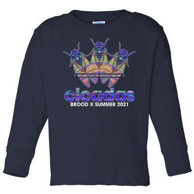 Cicadas Brood X Summer 2021 Sport Logo Toddler Long Sleeve Shirt