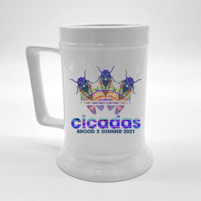 Cicadas Brood X Summer 2021 Sport Logo Beer Stein