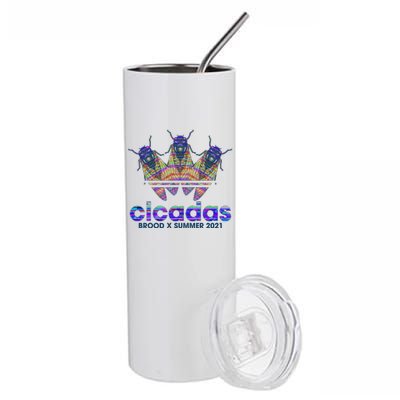 Cicadas Brood X Summer 2021 Sport Logo Stainless Steel Tumbler