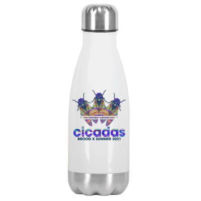 Cicadas Brood X Summer 2021 Sport Logo Stainless Steel Insulated Water Bottle