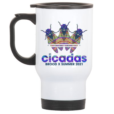 Cicadas Brood X Summer 2021 Sport Logo Stainless Steel Travel Mug