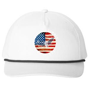 Cicadas Sounds Of Summer In The USA Flag Snapback Five-Panel Rope Hat