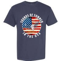 Cicadas Sounds Of Summer In The USA Flag Garment-Dyed Heavyweight T-Shirt