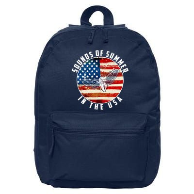 Cicadas Sounds Of Summer In The USA Flag 16 in Basic Backpack