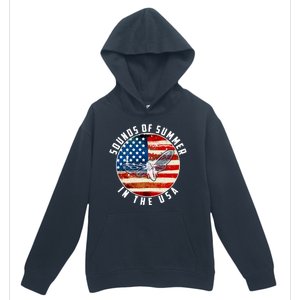 Cicadas Sounds Of Summer In The USA Flag Urban Pullover Hoodie