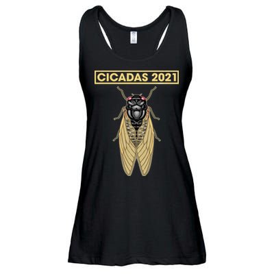 Cicadas Summer Brood X 2021 Ladies Essential Flowy Tank