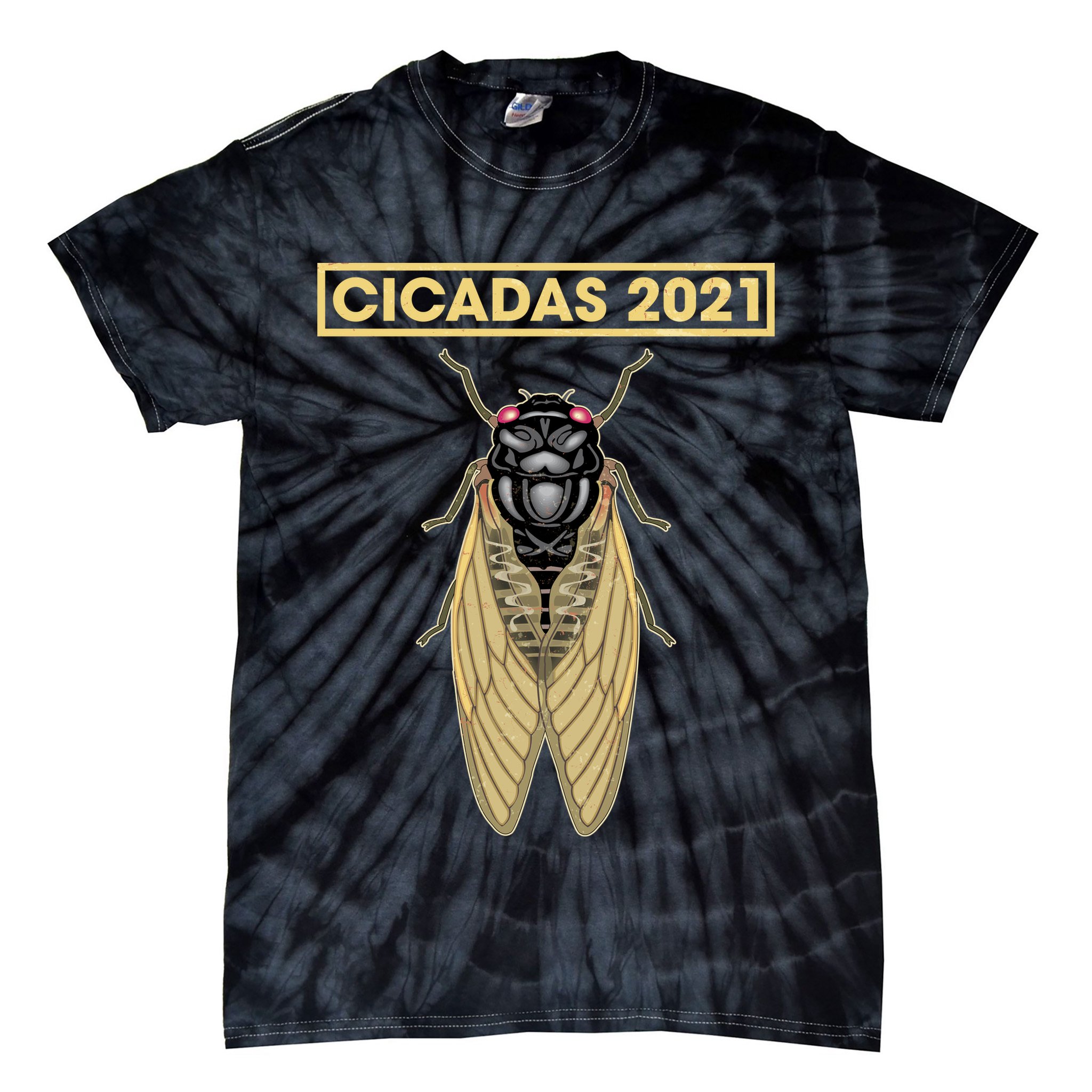 Cicadas Summer Brood X 2021 Tie-Dye T-Shirt