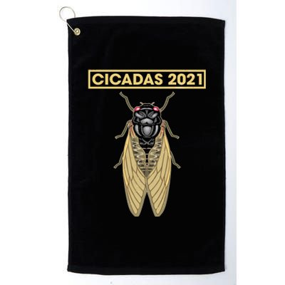 Cicadas Summer Brood X 2021 Platinum Collection Golf Towel