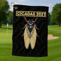 Cicadas Summer Brood X 2021 Golf Towel