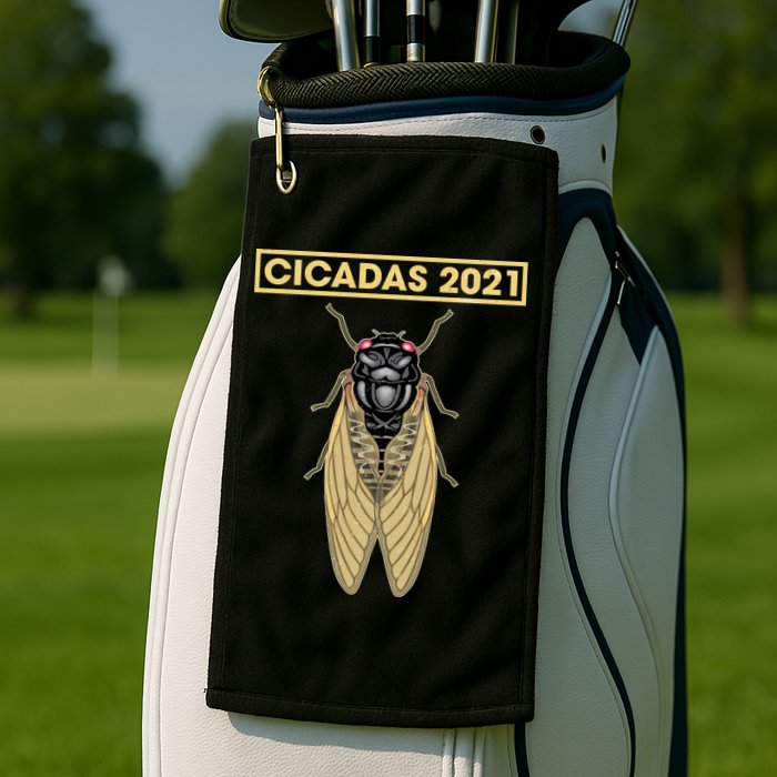 Cicadas Summer Brood X 2021 Golf Towel