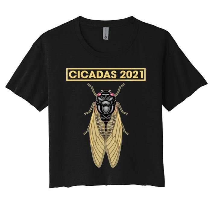 Cicadas Summer Brood X 2021 Women's Crop Top Tee