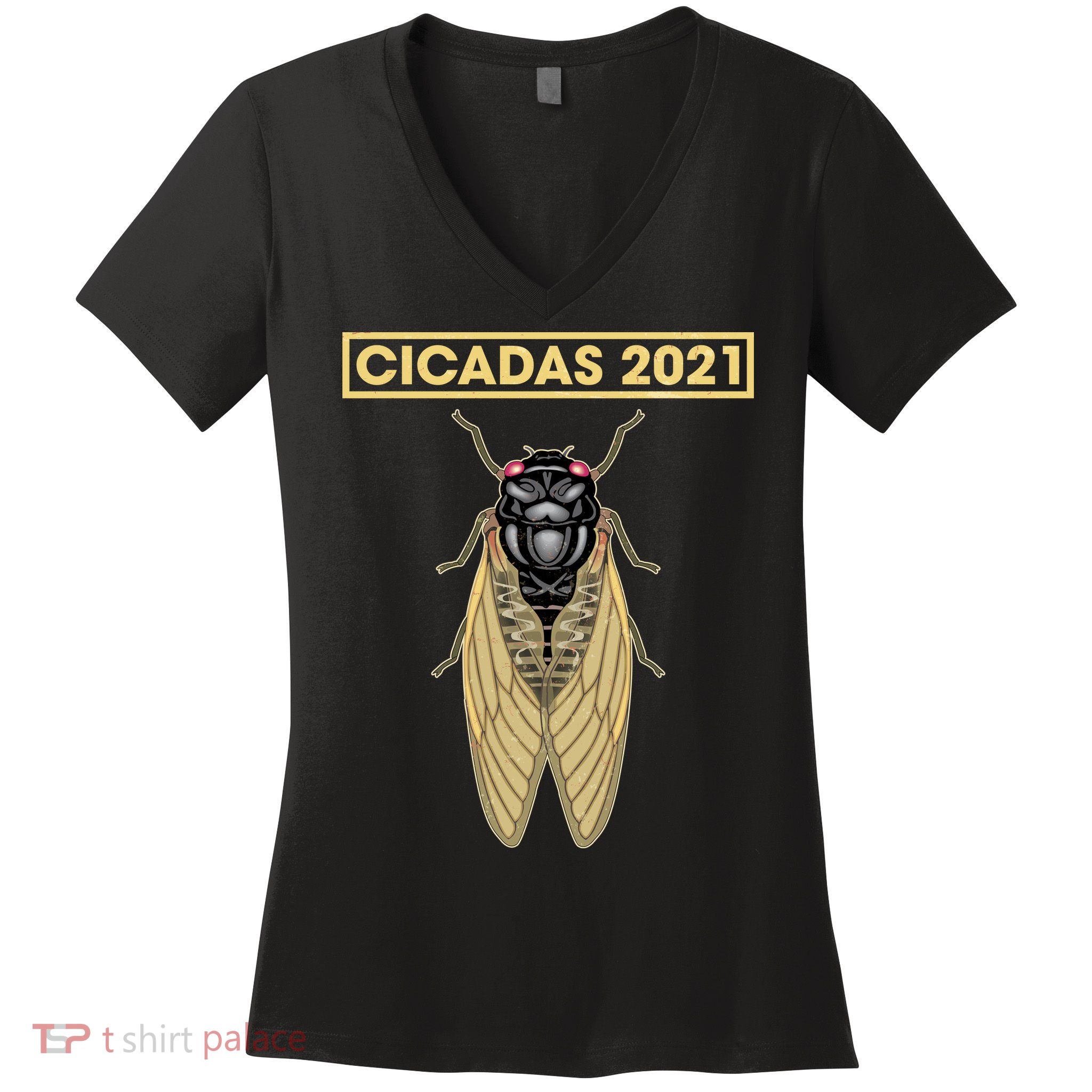 Cicadas Summer Brood X 2021 Women's V-Neck T-Shirt