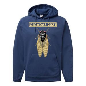 Cicadas Summer Brood X 2021 Performance Fleece Hoodie