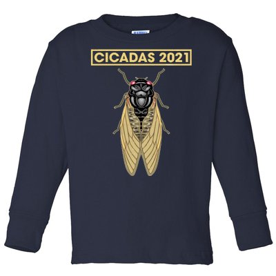 Cicadas Summer Brood X 2021 Toddler Long Sleeve Shirt