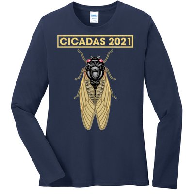 Cicadas Summer Brood X 2021 Ladies Long Sleeve Shirt