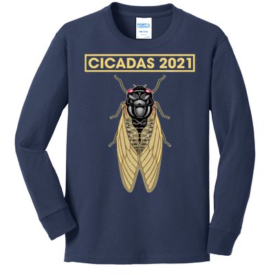 Cicadas Summer Brood X 2021 Kids Long Sleeve Shirt