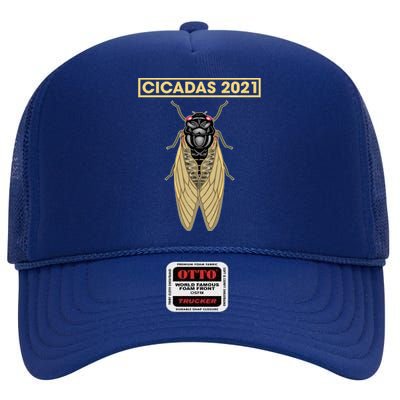 Cicadas Summer Brood X 2021 High Crown Mesh Back Trucker Hat