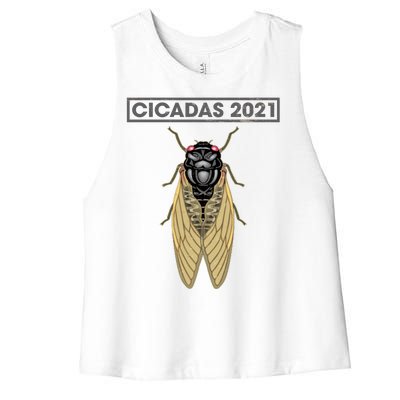 Cicadas Summer Brood X 2021 Women's Racerback Cropped Tank