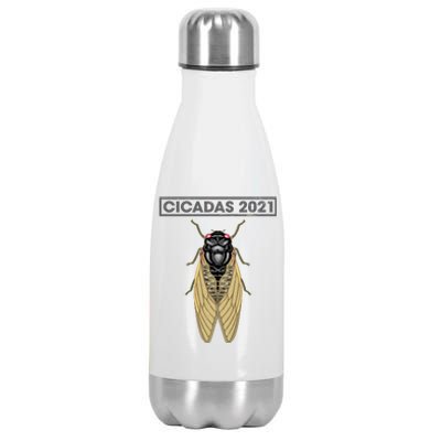 Cicadas Summer Brood X 2021 Stainless Steel Insulated Water Bottle