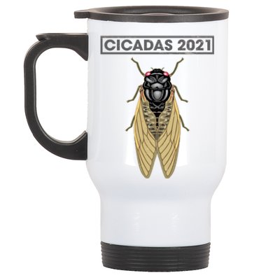 Cicadas Summer Brood X 2021 Stainless Steel Travel Mug